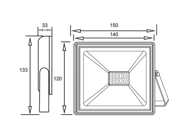 20W LED-Außenstrahler