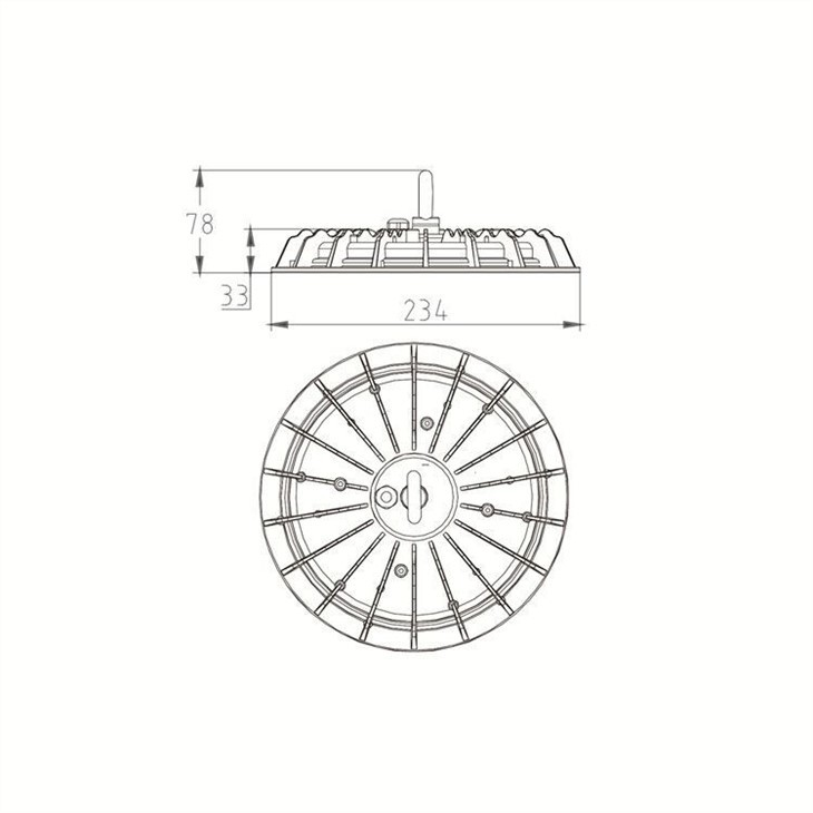 Industrielle 100-W-DOB-LED-Hochregalleuchte