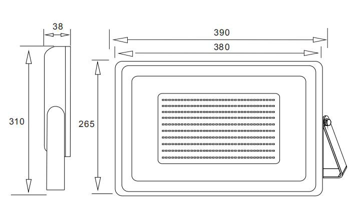 200 W Hochleistungs-IP65-LED-Flutlicht für den Außenbereich