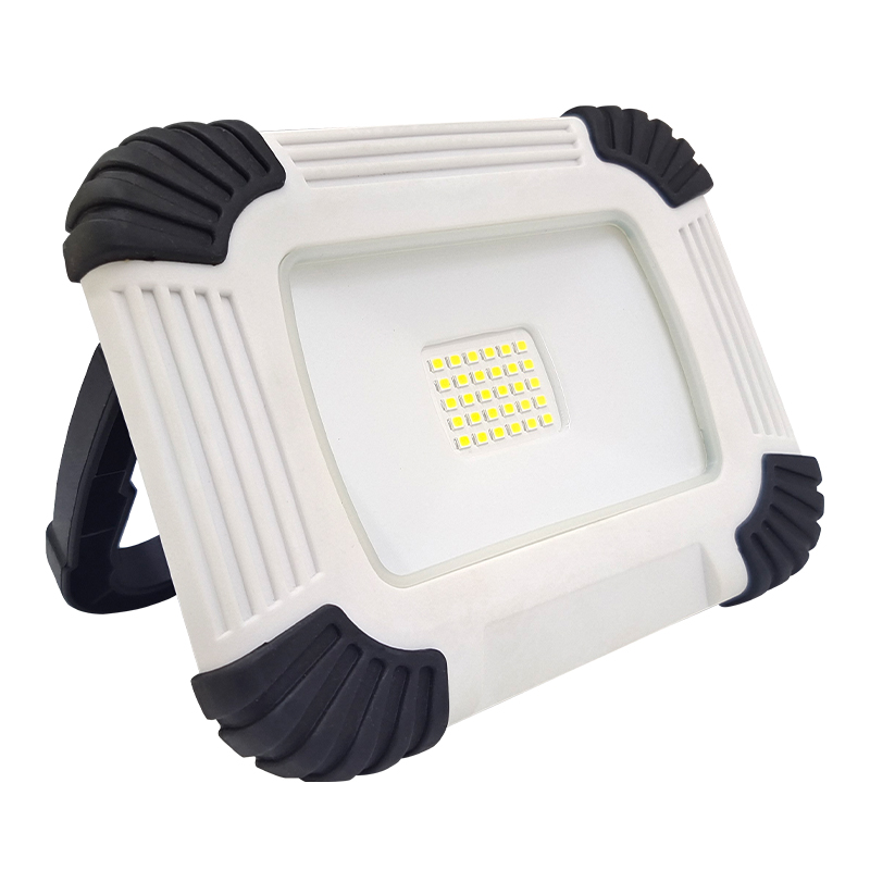 Wasserdicht, Klasse IP54, wiederaufladbar, faltbar, integrierte Lithium-Batterien, USB-Anschluss, LED-Arbeitsleuchte